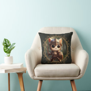Feline Fantasy Adventure Kissen