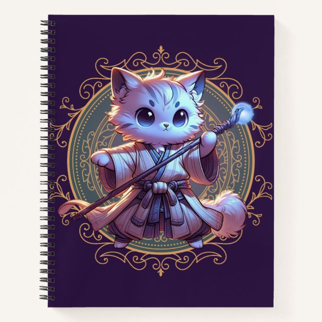Feline Fantasy Adventure Notizbuch (Vorderseite)