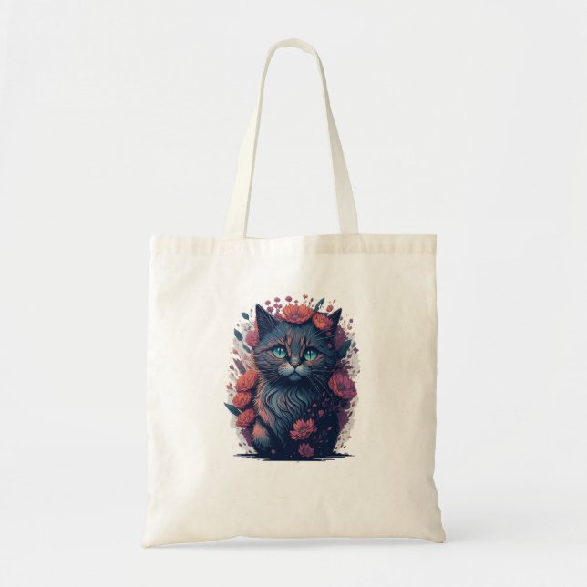 Feline Fashion Tote Bag Tragetasche (Vorne)