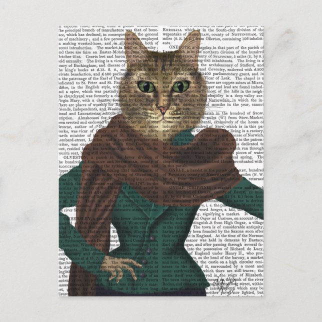 Feline Fashionista Postkarte (Vorderseite)