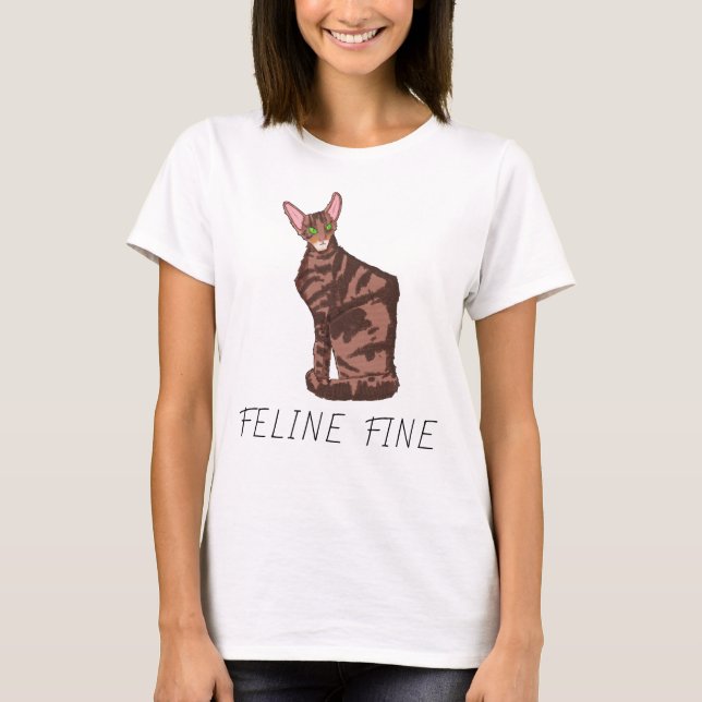 Feline Fine T-Shirt (Vorderseite)