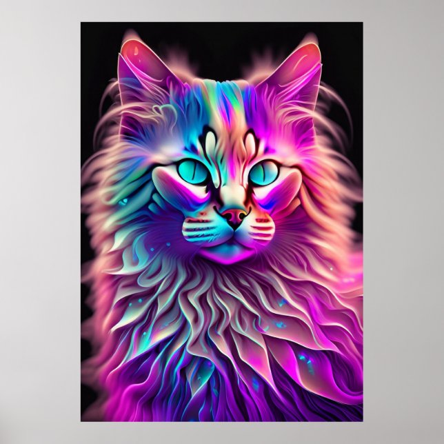 Feline Fraktal Beauty 250 Poster (Vorne)