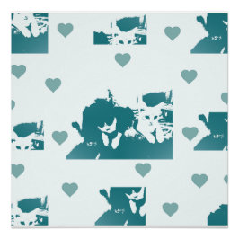 Feline Friends. Adorable Kitten Duo. Poster