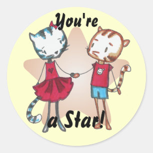 Feline Friends Stickers