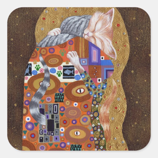 Feline Fulfillment 2011 Quadratischer Aufkleber (Vorderseite)