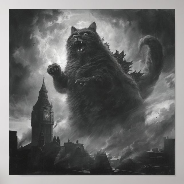 Feline Fury: Catzilla entfesselt Poster (Vorne)