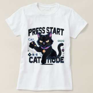 Feline Gamer | Niedliches Spieldesign T-Shirt