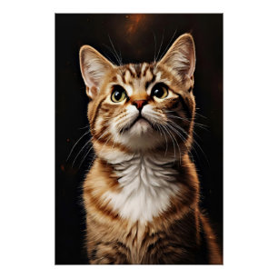 Feline Gaze Poster