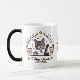 Feline Good Morphing Tasse - Meowgical Café Vibes