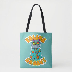 Feline Groovy Hippie Cat Marker Design