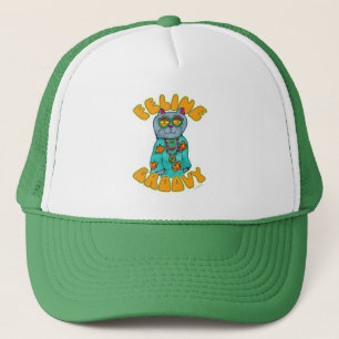 Feline Groovy Hippie Cat Truckerkappe