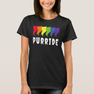 Feline He Purride Lgbt Gay Pride Cat T-Shirt