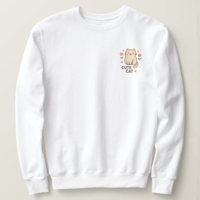 Feline in Bloom Sweatshirt (Design vorne)