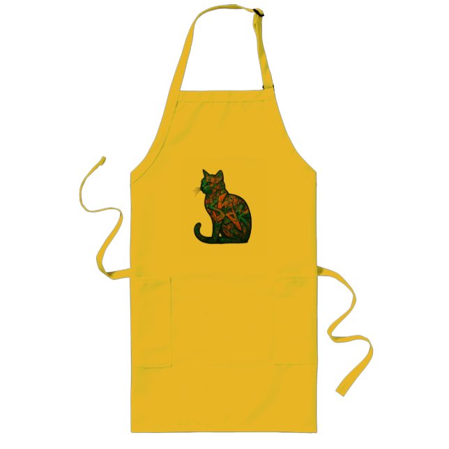 Feline Inferno Lange Schürze (Vorne)