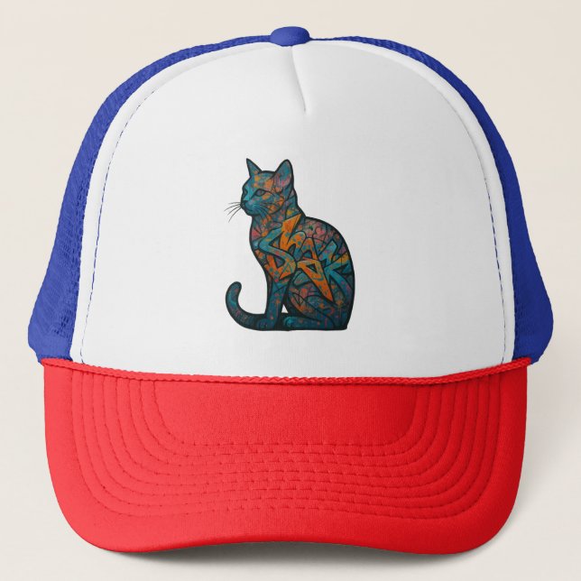 Feline Inferno Truckerkappe (Vorderseite)