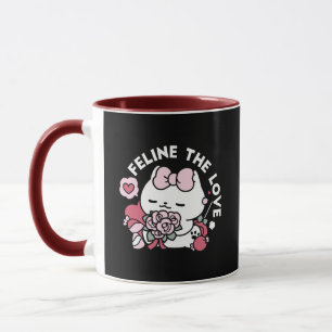 Feline the Liebe - Niedliches Katzen-Design von Va Tasse