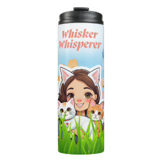 Feline Whisker Whispern sind besondere Leute Thermosbecher