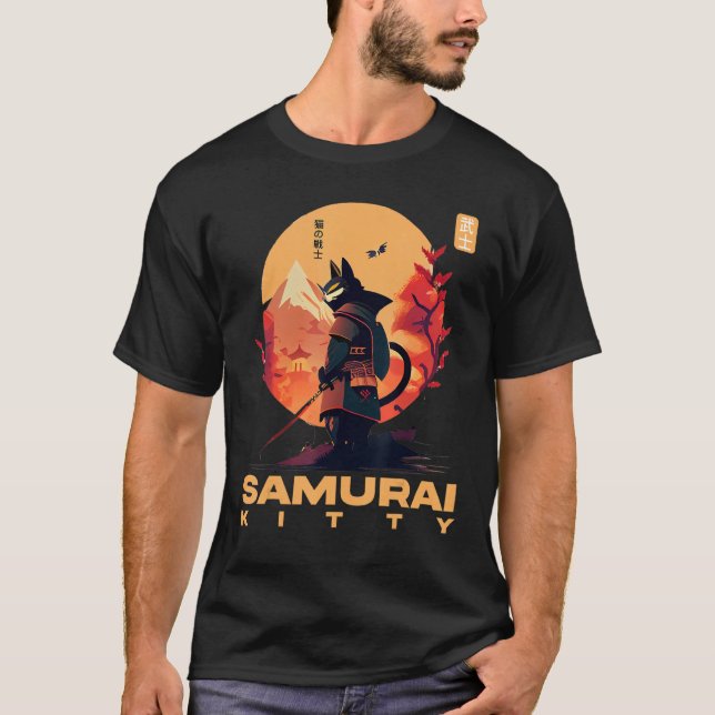 Feline Wonders The Rise of Samurai Kitty T-Shirt (Vorderseite)