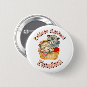 Felines gegen den Faschismus Button