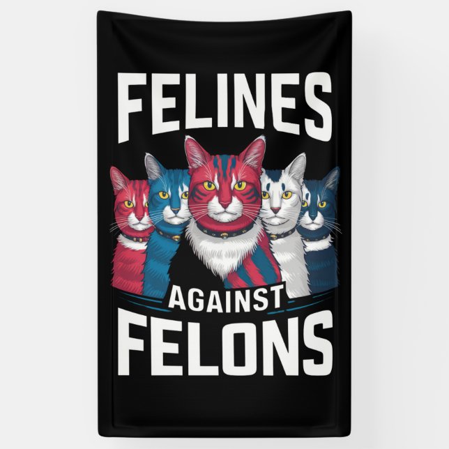 Felines gegen Felsen Banner (Vertikal)