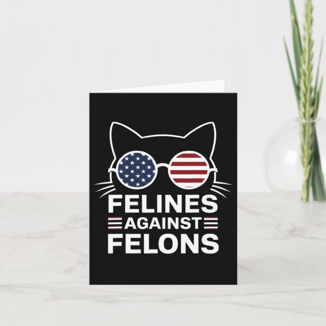 Felines gegen Felsen Karte (Vorderseite)