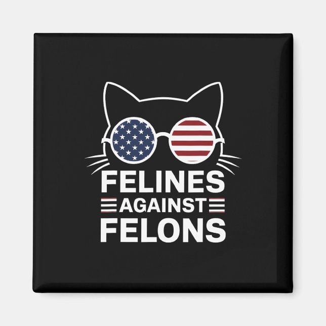 Felines gegen Felsen Magnet (Vorne)
