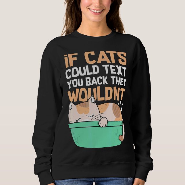 Felines Simste Sarcastic Mockery Statements Sweatshirt (Vorderseite)