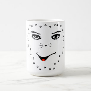 "Felines Soul, menschlicher Blick - künstlerisch Kaffeetasse