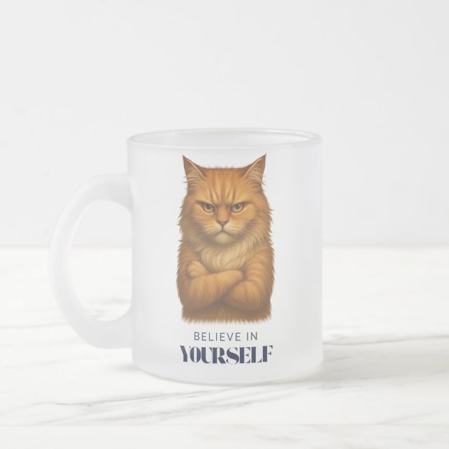 Felines Vertrauen Mattglastasse (Links)
