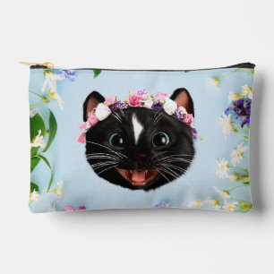 Felini the Cat - Spring Blossom Crown Süsse Zubehörtasche