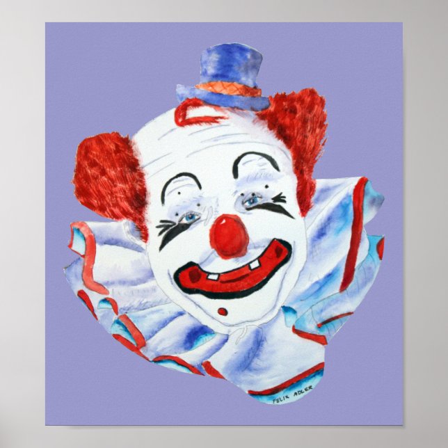 Felix Adler Clown Print Poster (Vorne)