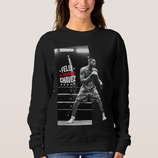 Felix Chavez pose faced right black and white Sweatshirt (Vorderseite)
