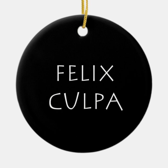 Felix culpa keramik ornament (Vorne)