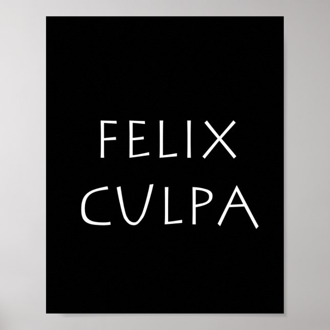 Felix culpa poster (Vorne)