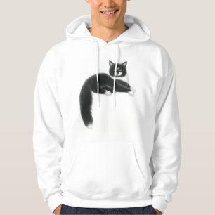 Felix der schwarze u. weiße KatzeHoodie Hoodie