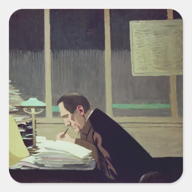 Felix Feneon, 'La Revue Blanche', 1896 Quadratischer Aufkleber (Vorderseite)