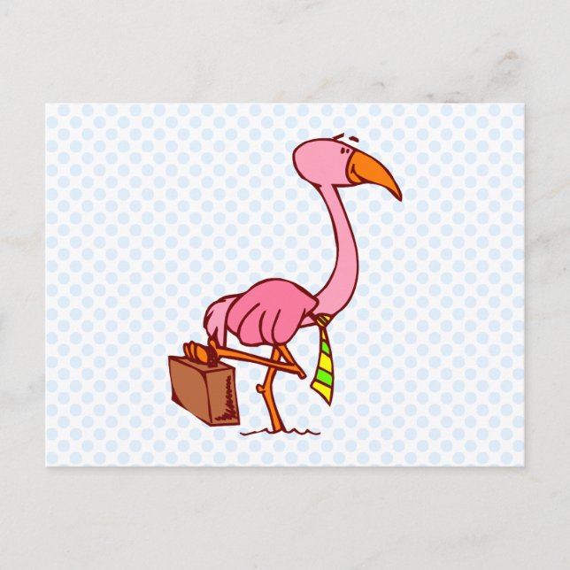 Felix Flamingo Postkarte (Vorderseite)