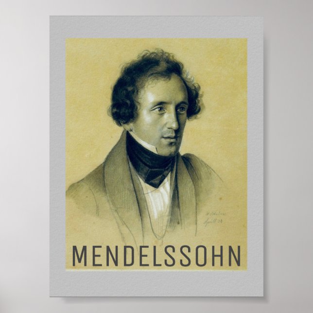 Felix Mendelssohn (1834) Poster (Vorne)