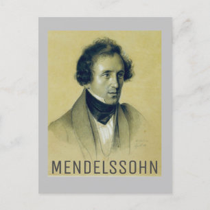 Felix Mendelssohn (1834) Postkarte