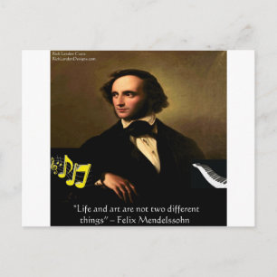 Felix Mendelssohn Life ist Kunsttitelgeschenke & C Postkarte
