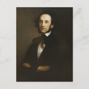 Felix Mendelssohn Postkarte