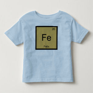 Felix Name Chemie Element Periodensystem Kleinkind T-shirt