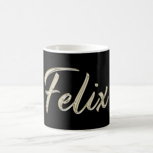 Felix Name whitegold Tasse Teetasse Kaffeetasse