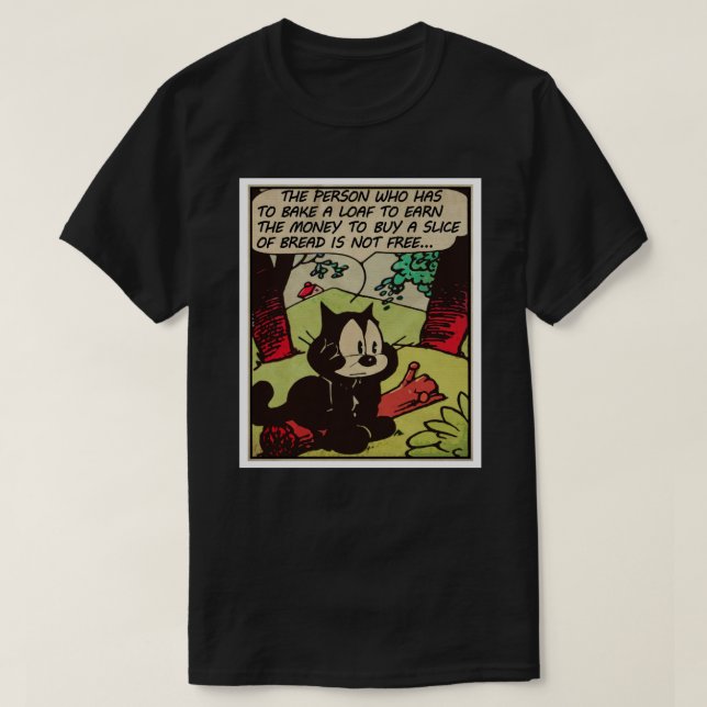 Felix the Anarchist Art Print T-Shirt (Design vorne)