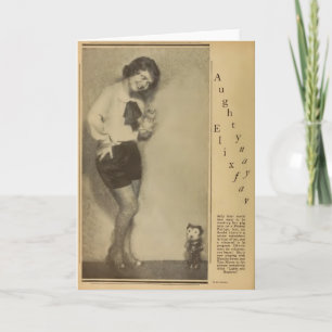 Felix The Cat mit Starlet 1930 Grußkarte Karte