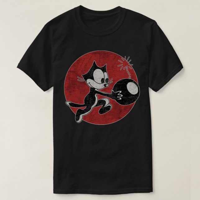 Felix The Cat with Bomb Classic T-Shirt (Design vorne)