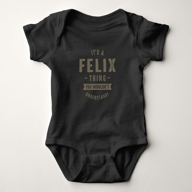 Felix Thing Baby Strampler (Vorderseite)