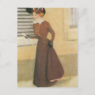 Felix Vallotton - Frau mit Hut Postkarte