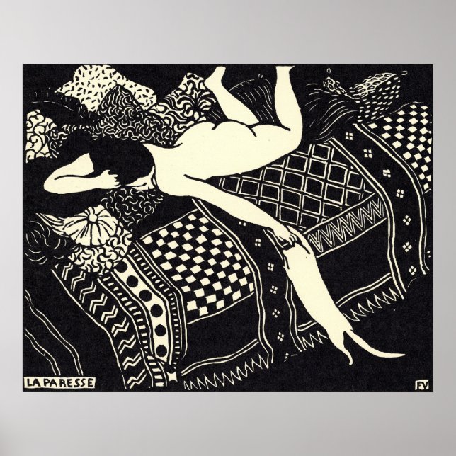 Félix Vallotton - La paresse, 1896 Poster (Vorne)
