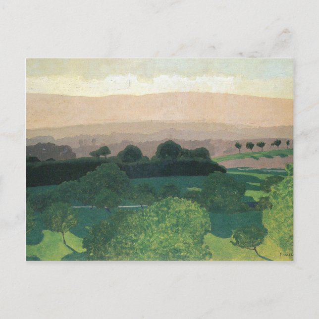 Felix Vallotton - Landschaft in Romanel Postkarte (Vorderseite)
